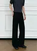 Cinturón de diseño de alta gama con caída, nuevo de otoño para hombre, pantalones casuales de corte limpio, elegantes, versátiles, de pierna recta