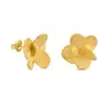 Pendientes Personalizados de Plata S925 con Forma de Flor de Doble Mariposa, Lujo Accesible Elegante, Pendientes Exquisitos de Gama Alta de Nicho