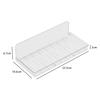 Wow Caja de Almacenamiento Plegable Transparente para Montar en la Pared Lavabo de Baño Estante Organizador de Cosméticos Sin Perforaciones