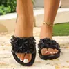 Sandálias femininas antiderrapantes, respiráveis, de verão, duráveis, de calçar, com sensação de pisar em fezes, adequadas para uso externo, design triangular em forma de diamante
