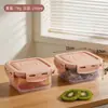 Caixa de armazenamento de frutas transparente para casa BNBST, caixa de armazenamento organizadora de frutas e vegetais para geladeira, caixa de armazenamento de frutas frescas para sala de estar