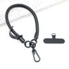 Cordón cruzado de 8 mm de cuero, tira redonda de cuero, clip trasero, junta, funda para tarjeta llave, multifuncional, puerto de carga, cordón para funda de teléfono