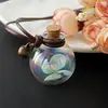 Adorno para Colgar en el Coche Pequeña Crisantemo Bola de Cristal Colgante para Coche Colgante de Perfume para Coche Estilo Fresco Artístico Decoración para Colgar en el Coche para Mujeres