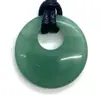 Colgante de piedra natural amatista 27 mm agujero lateral 10 mm forma redonda ágata roja cierre de seguridad colgante accesorios para joyería DIY