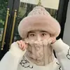Nuevo Modelo 2026 Conjunto de Gorro y Bufanda Pullover para Mujer, Calentador de Cuello Versátil a Prueba de Viento de Invierno para Montar en Bicicleta Eléctrica
