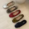 Zapatos Mary Jane vintage de estilo francés con lazo para mujer, nuevo modelo de verano 2026, zapatos planos de punta cuadrada sin cordones tipo ballet