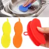 Posavasos de silicona con forma de calabaza para lavar platos y fregar ollas, alfombrilla resistente al calor, cepillo de limpieza de cocina, alfombrilla de silicona de doble cara antiadherente y resistente al aceite