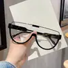 Gafas de Sol 2025 Nuevas de Verano para Mujer Anti-UV de Gama Alta Estilo Celebridad de Internet Estilo Ins Cara Redonda Cara Grande Look Adelgazante-