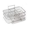 Grelha Especial para Churrasqueira para Disco de Air Fryer Rack Empilhável de Três Camadas para Torrada e Cozimento a Vapor Rack de Espetos de Camada Dupla de Aço Inoxidável 304