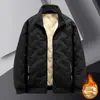 Jaqueta de lã de cordeiro transfronteiriça com veludo, tamanho grande, masculina, para as estações de outono e inverno, roupas de inverno para homens de meia-idade e jovens, jaqueta espessa estilo pai masculina