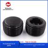 Aço carbono preto PT hexágono soquete NPT plugue R garganta plug plugue de óleo plugue de parafuso RC plugue de óleo 1/8 1/4 3/8 1/2