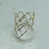 Anillos Dulces y Frescos de Lujo Ligero Estilo Europeo y Americano para Mujer, Anillos Abiertos de Moda Hip-Hop Únicos, Anillos de Dedo Índice Transfronterizos de Moda