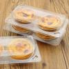 Caja de Embalaje tipo Blíster para Tartaleta de Huevo, 2 Piezas, Plástico Transparente, Caja de Embalaje Desechable para Hornear Pasteles, Uso Doméstico con Tapa