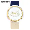 Reloj SANDA superventas transfronterizo, reloj especial para exámenes para estudiantes de secundaria, movimiento silencioso, diseño simple, correa de nailon, reloj de cuarzo