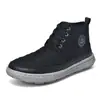 Botas Casuales de Alta Calidad para Hombre de Invierno y Otoño, Caña Alta, con Cordones, de Gran Tamaño, Deportivas Cálidas para Exteriores, Botas de Nieve