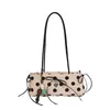 Bolsa de Axila Polka Dot da Moda para Mulheres, Nova Bolsa Versátil Estilo Dumpling da Moda, Bolsa Croissant de Mão Super Popular