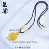 Collar Brújula de Ocho Tesoros con Filigrana Chapada en Oro de Alta Retención de Color, Cadena para Suéter de Mujer Brújula Ruyi Giratoria Venta al por Mayor