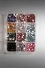 Accesorios para Uñas de Venta Caliente Transfronterizos Diamantes de Imitación Perlas Gotas de Agua de Sirena Diamante Iridescente Tridimensional Caja de Set de Decoración Decoraciones para Uñas Al por Mayor