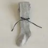 Nuevas Medias de Primavera y Otoño para Niñas con Lazo de Figura de 8, Leggings para Bebé para Uso al Aire Libre, Pantimedias con Pie para Bebés
