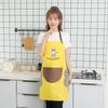 Los fabricantes de delantales pueden enviar delantales de cintura sin mangas impermeables para cocina con diseño de dibujos animados, engrosados, de color sólido, para secarse las manos, para cocinar, de regalo