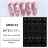 Pegatinas de Estilo para Uñas Estilo Popular de Celebridad de Internet Pegatinas Auxiliares de Estrella Creciente Decoración de Uñas Patches de Patrón Pequeño con Líneas Onduladas