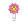 [Serie de flores] linda flor pegamento flexible de PVC accesorio estudiantil decoración para paper clip marcapáginas venta al por mayor