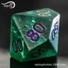 Dungeons & Dragons Dado Conjunto de 7 Peças Colorido Revestimento Explosão Fosco Pinheiro & Cipreste Verde Cristal DND RPG Dado