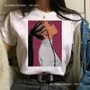 Serie Europea y Americana 2023 Nueva Moda Niñas Africanas Estampado Sencillo Camiseta de Cuello Redondo para Hombres y Mujeres Europeos y Americanos