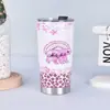 Taza Termo Creativa Transfronteriza de Acero Inoxidable 304, Doble Pared al Vacío para Cerveza, Impresión 3D, 20 oz, Portavasos para Coche