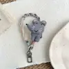2026 Brinquedo de Pelúcia de Rato Fofo e Adorável com Tema de Floresta Chaveiro de Crochê Feito à Mão Alça de Celular Estilo Ins com Alça Transversal Ajustável