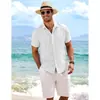 Vacaciones de Verano 2025 en la Costa Hawái Nueva Moda Masculina Estilo Hong Kong Botones Casual Delgado Exterior Camisa Manga Corta