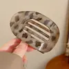 Pinza para el Cabello Plana de Acetato Estilo Coreano para Mujer, Pinza Floral de Lunares Dulce y Versátil, Pinza de Tiburón Grande para Recoger la Mitad del Cabello en la Parte Posterior de la Cabeza