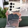 Funda de Teléfono Europea de Gran Venta con un Toque de Alta Gama, Paisaje de Atardecer Montañoso y Marino Estilo Ins, Adecuada para Samsung S25U Funda Suave