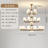 Lustre de cobre de estilo chinês voltado para baixo 2023 nova lâmpada de sala de estar atmosférica de madeira maciça lâmpada de corredor de estilo chinês Guangdong Zhongshan