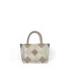 Bolso de mujer tejido a mano con diseño de rombos y múltiples combinaciones, bolso de mano para verduras, bolso de mano con cuentas de gran capacidad.