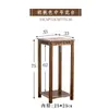 Suporte de Flores de Bambu Madeira Maciça Sala de Estar Interno Moderno Minimalista Suporte de Flores Rabanete Verde Varanda Suporte de Vasos de Flores Multicamadas Rack de Armazenamento para Bonsai