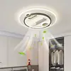 Lámpara de ventilador sin aspas personalizada al por mayor, araña inteligente silenciosa de espectro completo, paquete para toda la casa, luz de techo inteligente controlada por voz