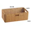 Cesta de Armazenamento para Gabinete Kens Mesa de Centro Japonesa Caixa de Diversos Rattan Sintético Trançado Cesta de Armazenamento para Entrada Casa Caixa de Armazenamento para Mesa