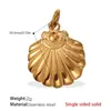 Comercio Exterior Europeo y Americano Transfronterizo Biología Marina Acero Inoxidable Colgante de Caracol Personalizado Tortuga Delfín Estrella de Mar Colgante Versátil Mujer