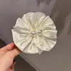Puerta Este de Corea del Sur Exquisitos Súper Hada Dulce Primavera Accesorios para el Cabello Flor Plisada Perla Pétalo Pasador Clip Lateral Clip de Primavera