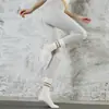Calcetines de Yoga con Punta Redonda de Media Pantorrilla para Mujer Degradado Versátil Cálidos Antideslizantes Absorbentes de Sudor para Deportes Fitness Pilates Dropshipping