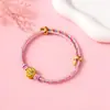 Pulsera Zongzi de Hortensia del Día de Mayo, Nueva Cuerda Roja Tejida a Mano para Niños y Bebés, Pulsera de Cuentas DIY de Alta Calidad