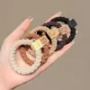 Elástico de cabelo altamente elástico e durável que não estrangula o cabelo nem deixa marcas, perfeito para prender rabos de cavalo altos, acessório de cabelo versátil para o dia a dia
