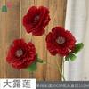 Conjunto Grande de Lótus, Papoula, Arco Guia de Estrada para Cerimônia de Casamento, Flores de Seda, Decoração de Parede de Flores para Restaurante de Hotel, Flores Artificiais