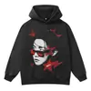 Sudadera con capucha para hombre Stewell BTS Bangtan Boys Copo de nieve lavado, Sudadera con capucha para pareja de comercio exterior, Moderna