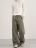 Ropa para Hombre Lktm Diseño Desestructurado Retro Americano Pantalones Casuales Lavados Unisex Sueltos Arrugados Pierna Recta Pantalones Caídos