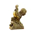 Galinha de Cobre da Riqueza e Fortuna Hongda Toda em Latão Ornamento de Presente Decorativo para Entrada de Escritório