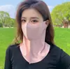 Mascarilla de Protección Solar para Primavera y Verano, Protector Solar Facial Completo para Mujer, Mascarilla de Ciclismo Anti-UV, Nuevo Modelo 2026 Facekini, Mascarilla de Seda de Hielo de Verano