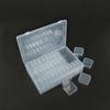 Caja de Almacenamiento Doméstica Transparente de 36 Compartimentos Transfronteriza Caja de Almacenamiento de Plástico para Escritorio Caja de Joyería Juego de 5.5 Cajas Cuadradas Pequeñas