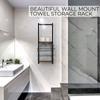 Amazon Transfronterizo Hotel Nuevo Estante Sencillo para Toallas Estante de Almacenamiento de Toallas para Baño Estante de Almacenamiento para Toallas de Baño Hierro Madera Arte Pared